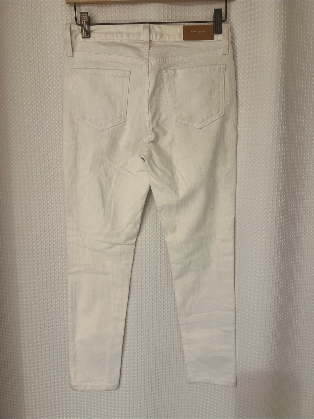 kate spade Women's White Skinny Jeans-SZ 27-Made in the USA